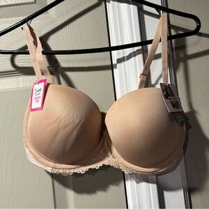 Maidenform Beige Lace Accent Bra